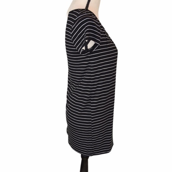 Ruby Ribbon SOFT Striped Tunic Tee, Size Small - Picture 6 of 7